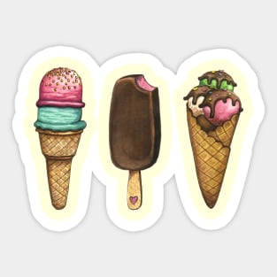 Ice cream forever Sticker